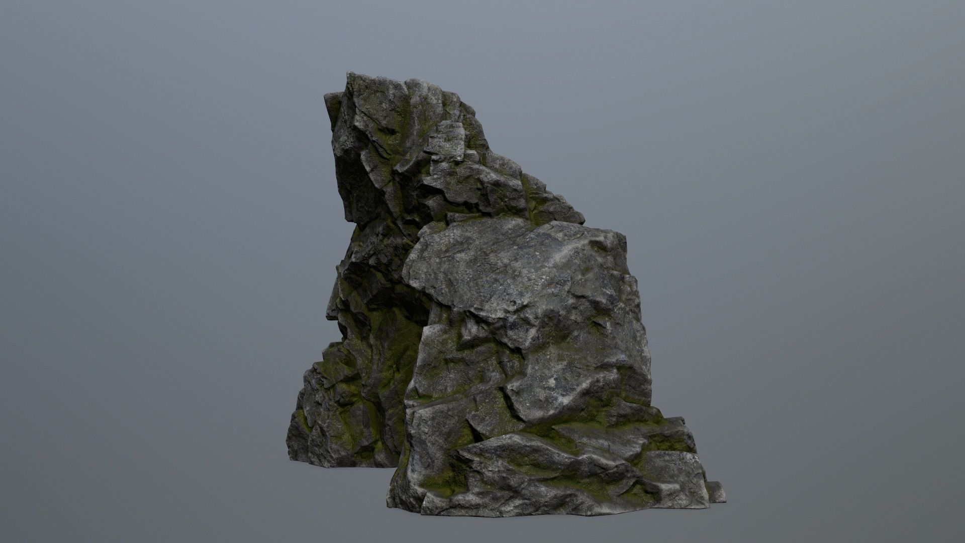 Skull Cave Low-poly 3D model_10