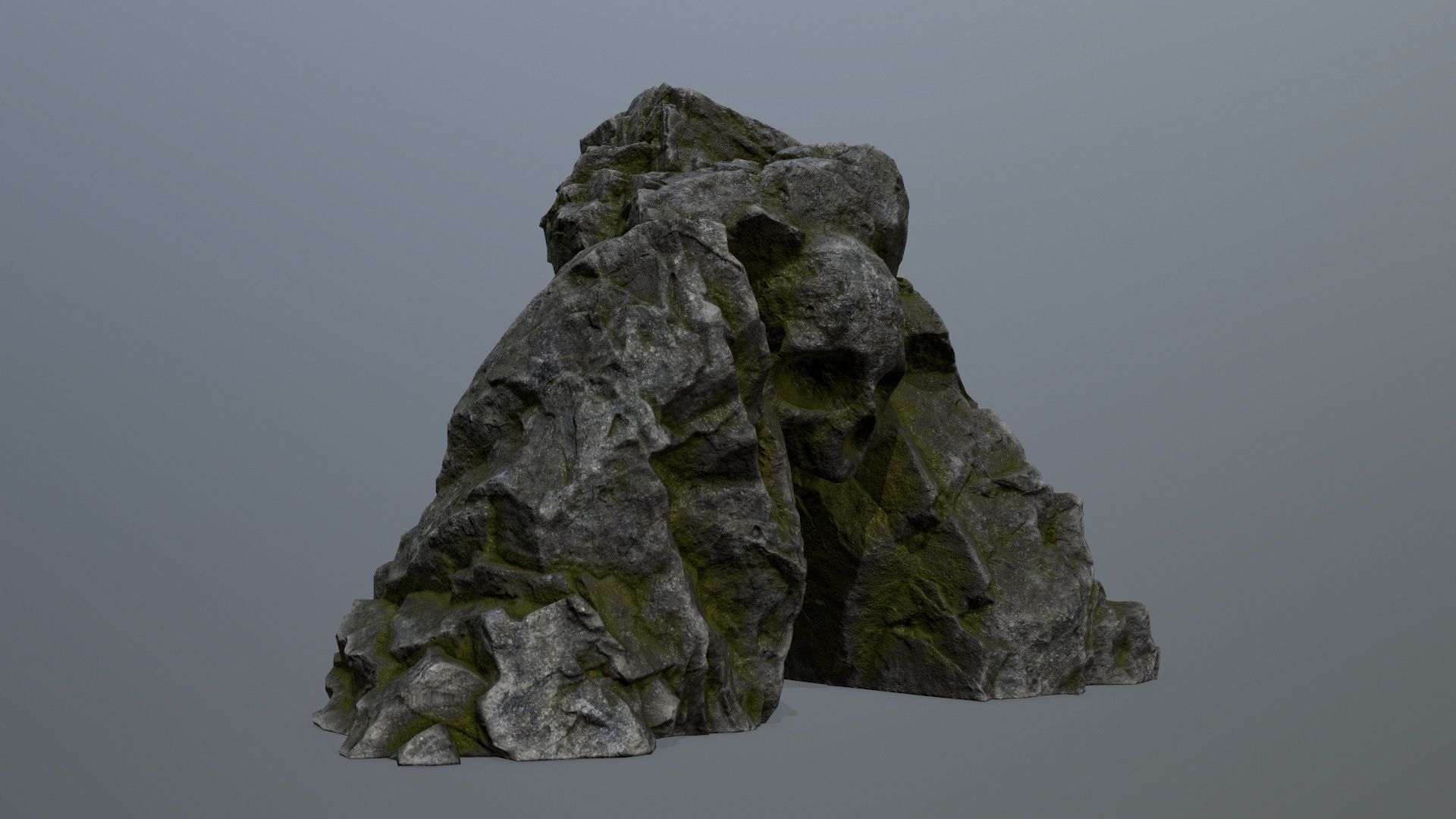 Skull Cave Low-poly 3D model_11