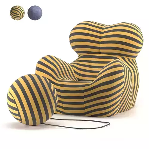 UP 50 and UP 2000 armchair by BeB Italia 3D model
