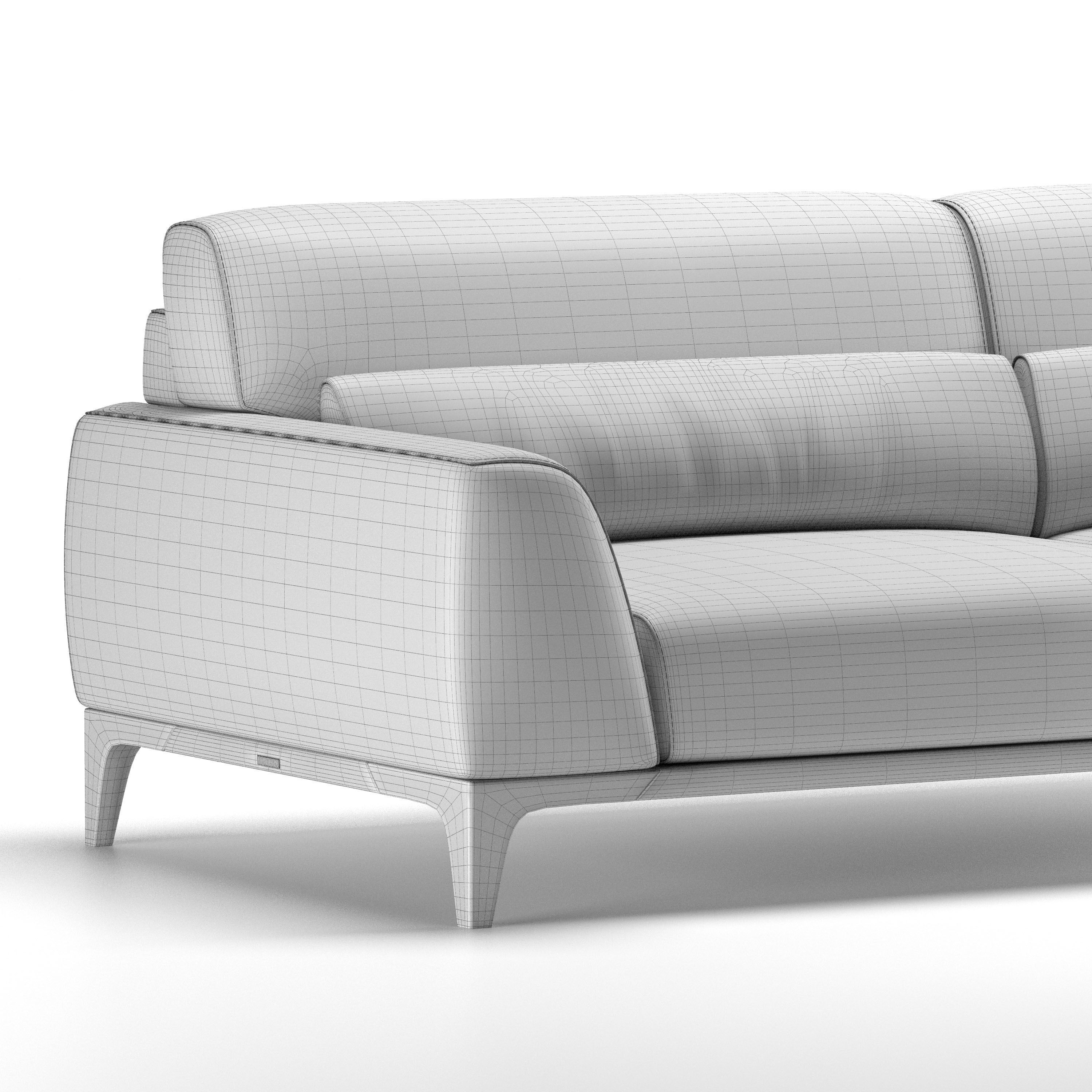 Gambit sofa by Roche Bobois Paris 3D model_4