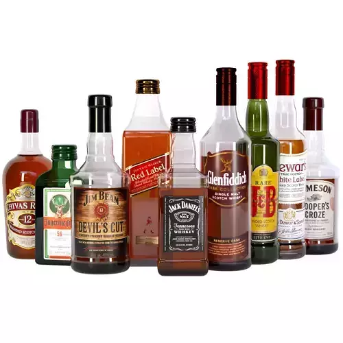 Large showcase in the store