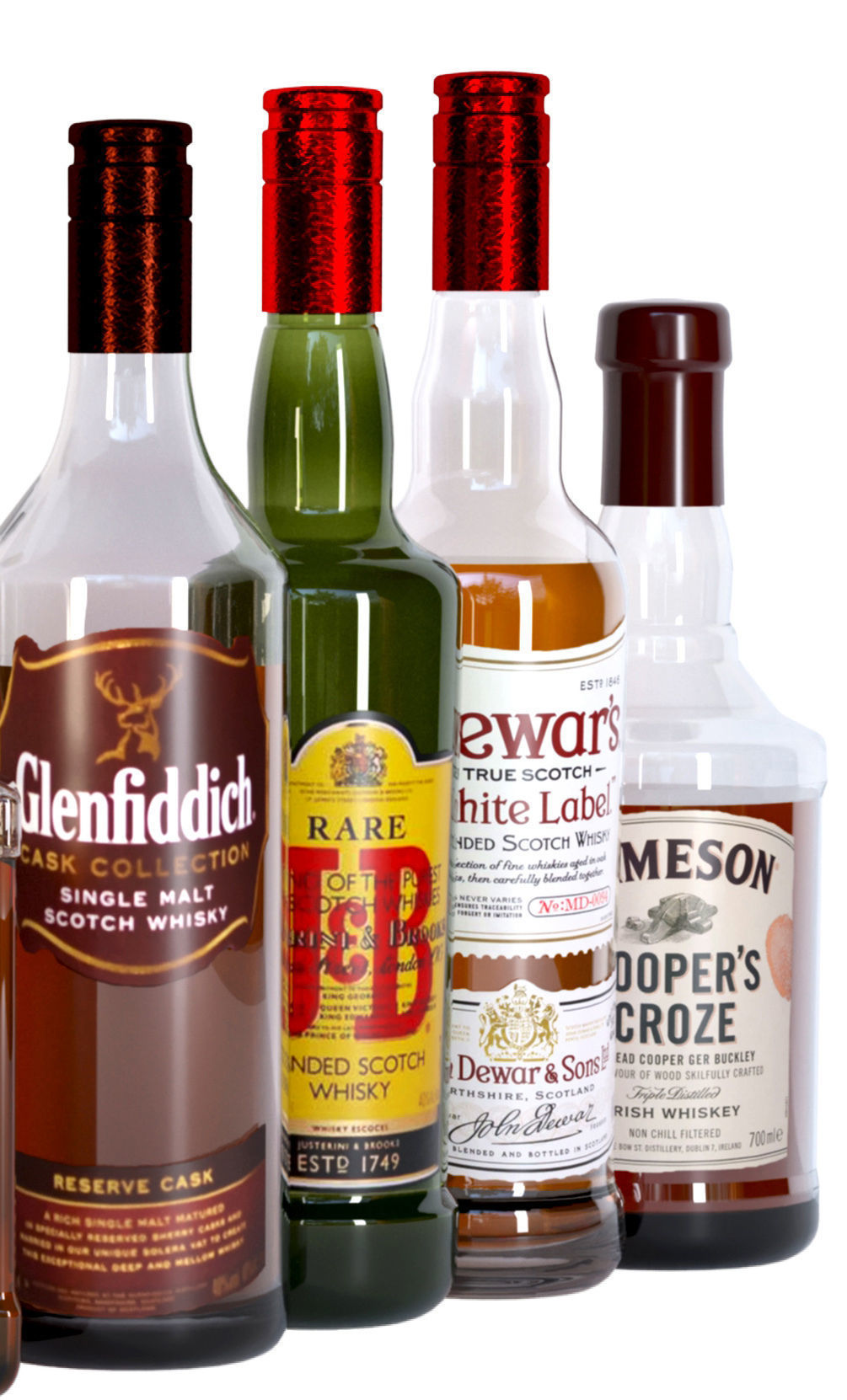 Large showcase in the store 3D model_2