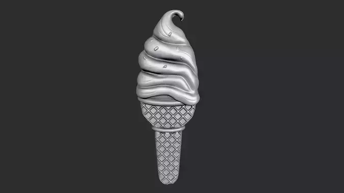 STL models for 3D printing and CNC ice cream
