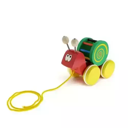Colorful Pull Toy 3D model