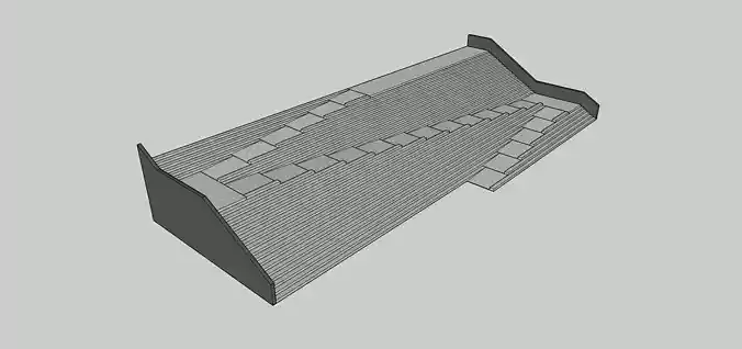 Marble stairs with ramp 