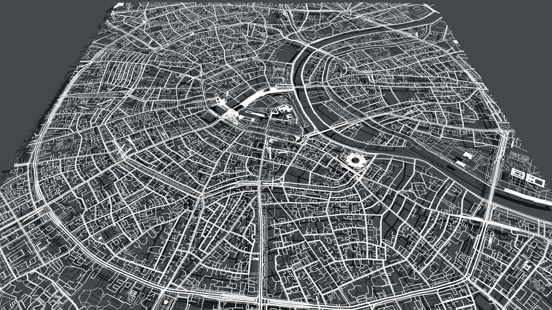 Cityscape Moscow The First Garden Ring 3D model_4