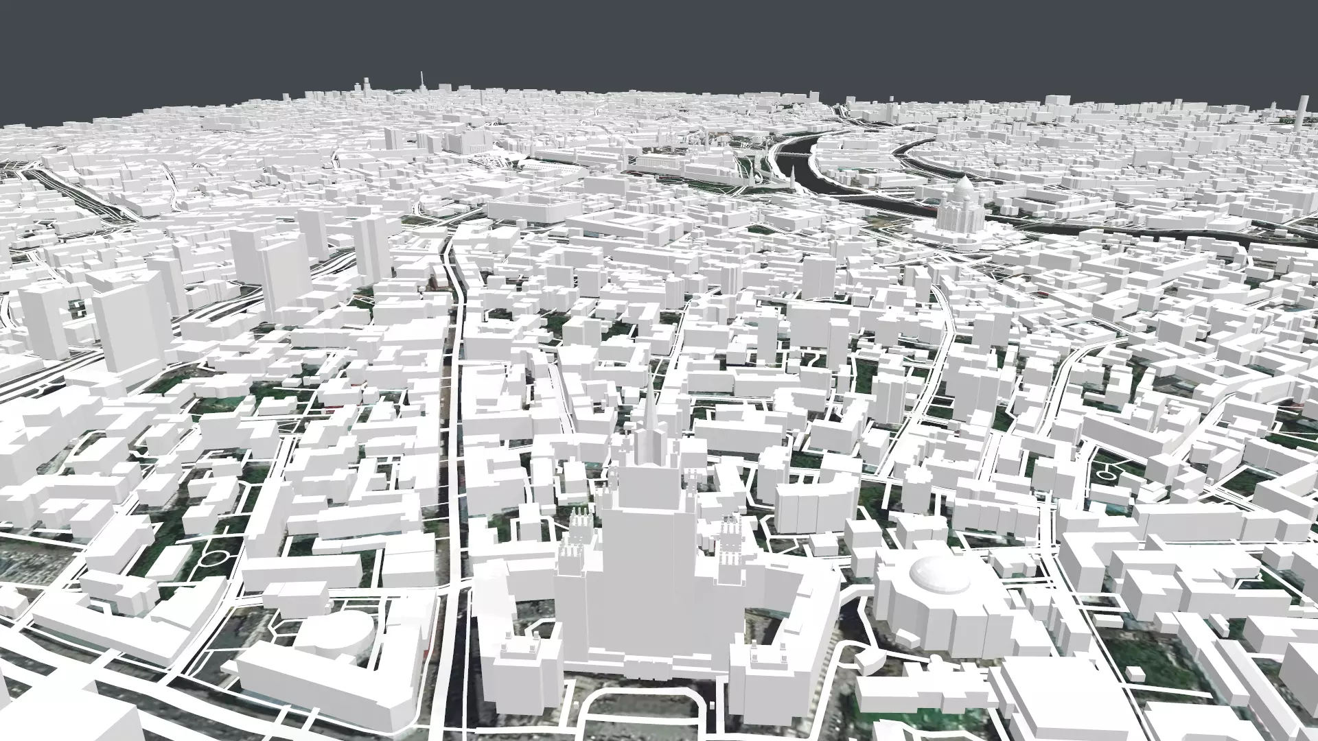 Cityscape Moscow The First Garden Ring 3D model_0