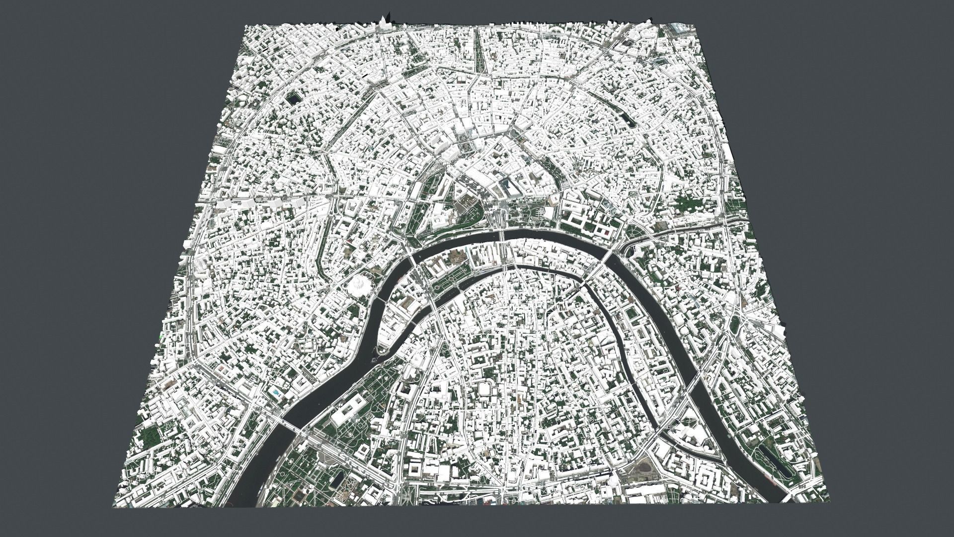 Cityscape Moscow The First Garden Ring 3D model_6