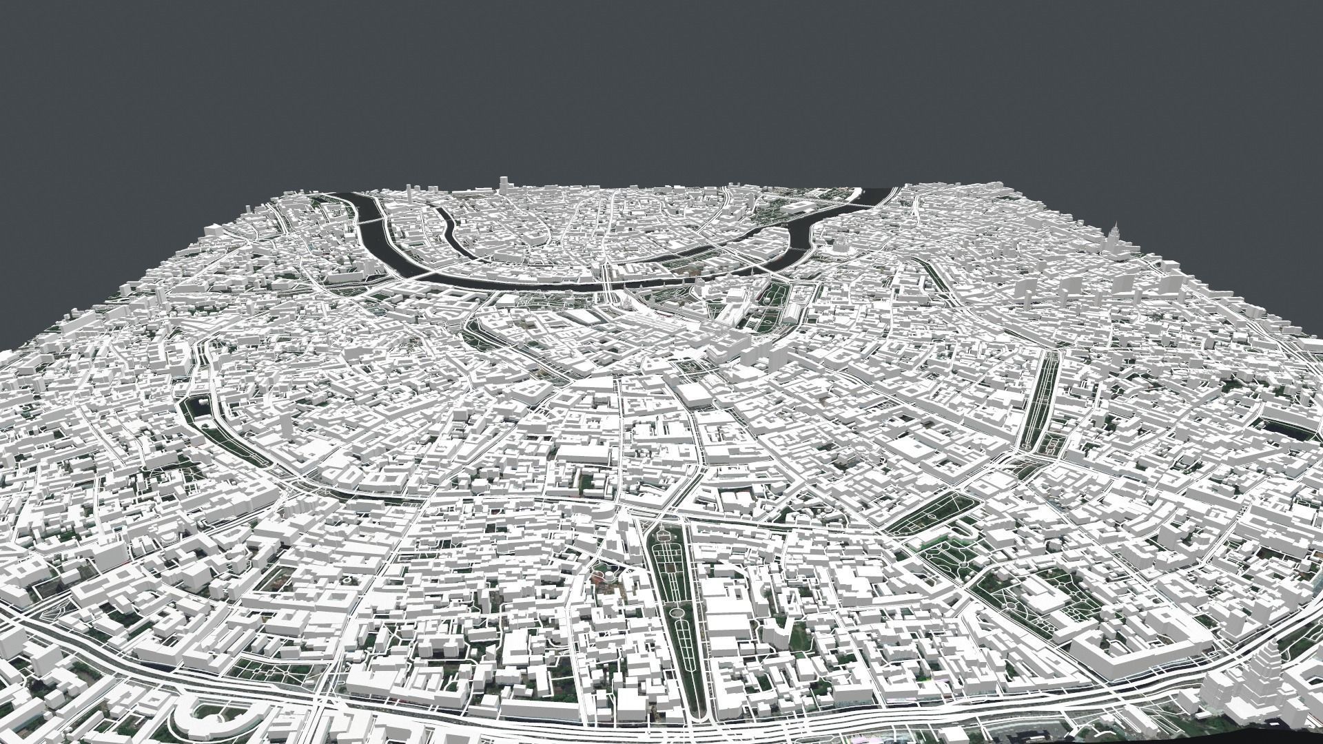 Cityscape Moscow The First Garden Ring 3D model_14