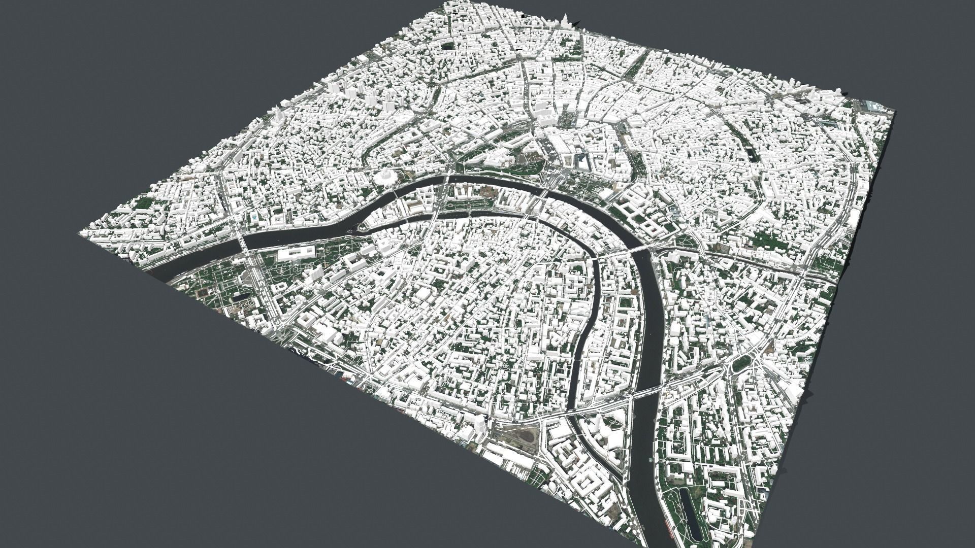 Cityscape Moscow The First Garden Ring 3D model_10