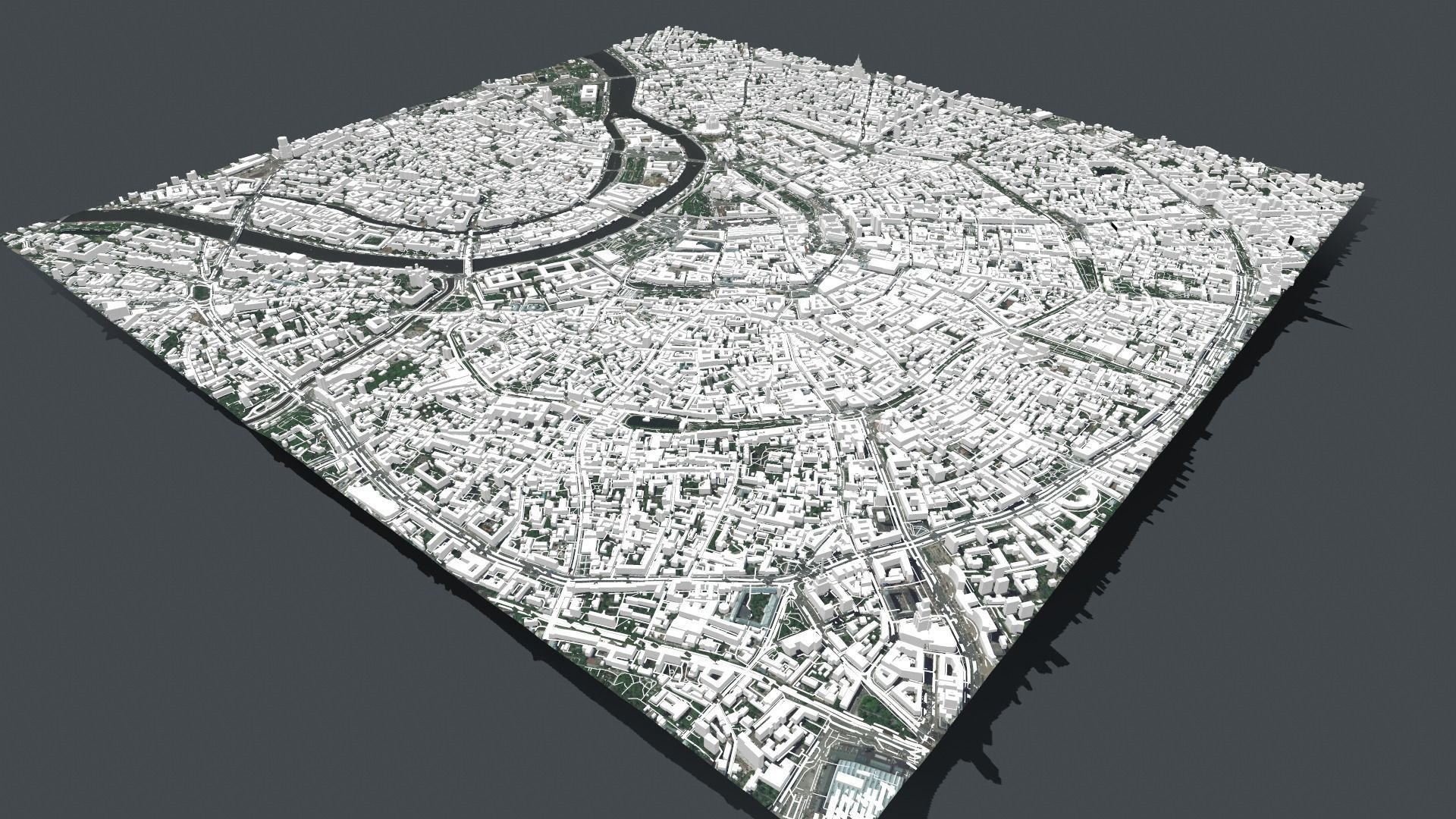 Cityscape Moscow The First Garden Ring 3D model_9