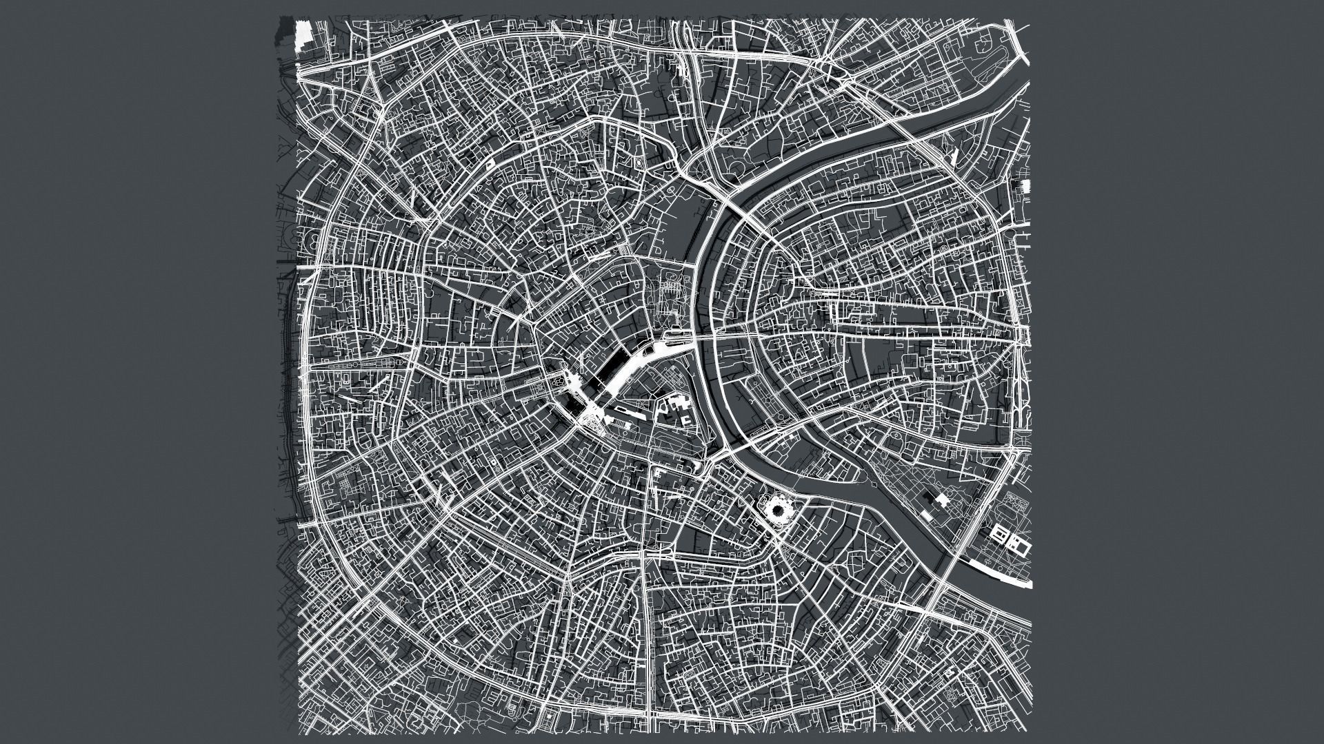 Cityscape Moscow The First Garden Ring 3D model_2