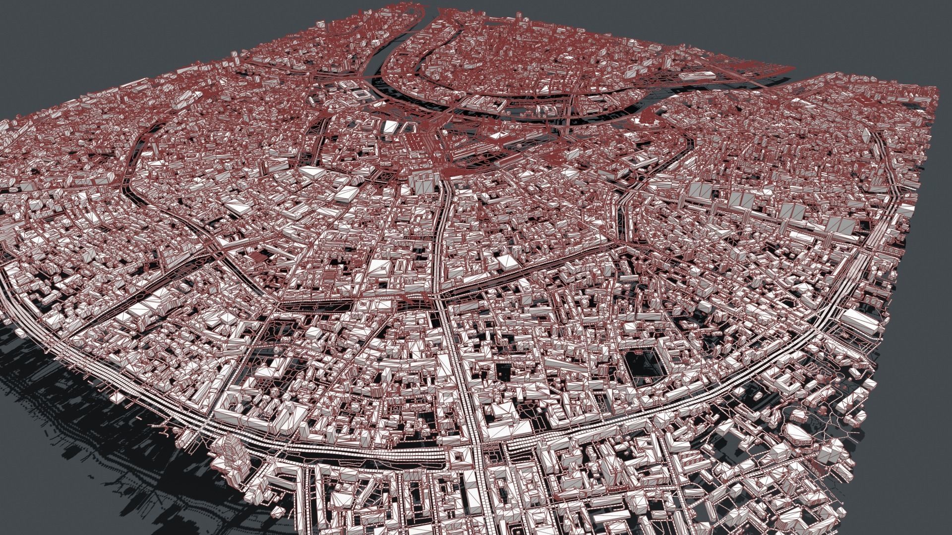 Cityscape Moscow The First Garden Ring 3D model_18