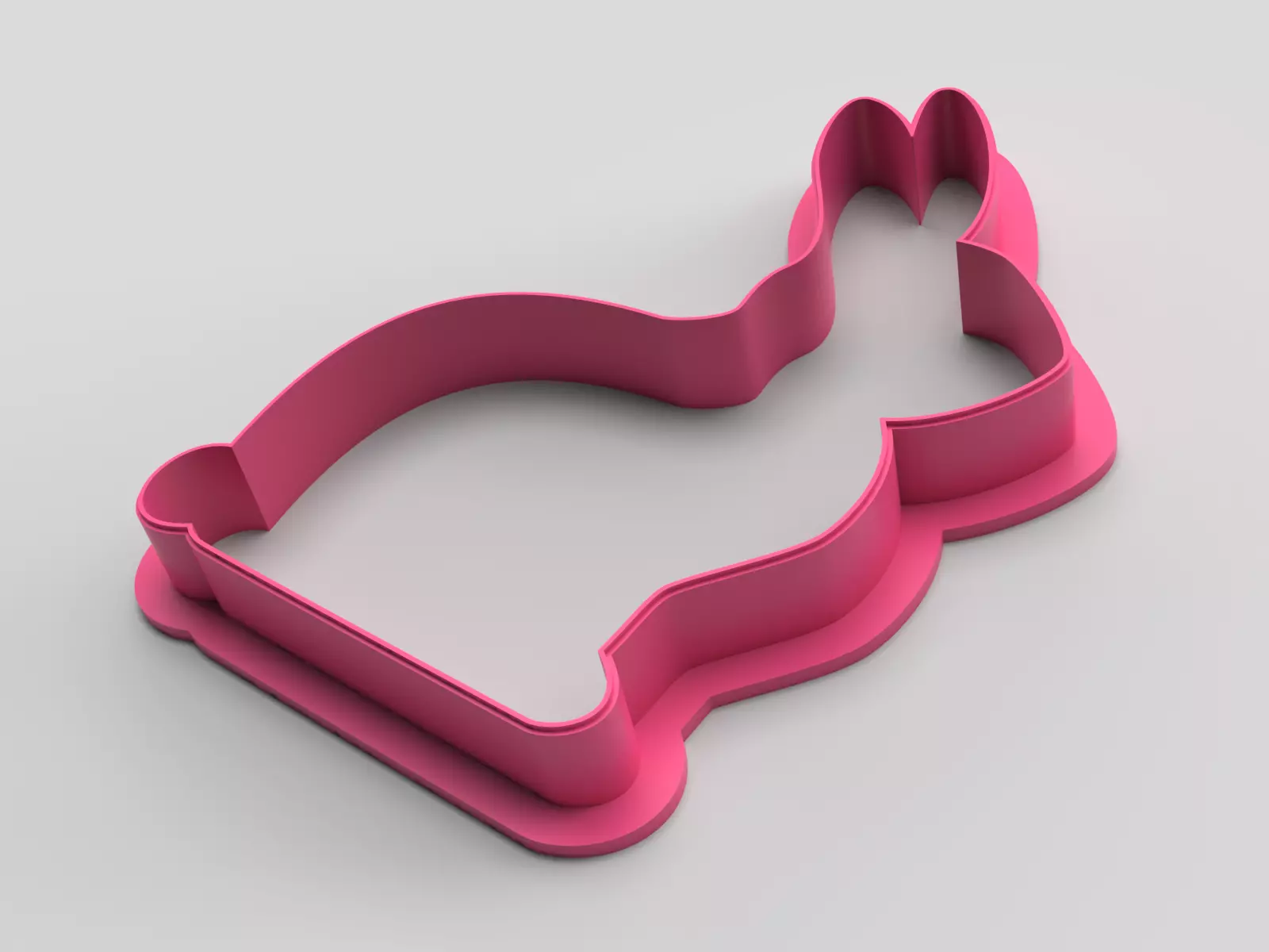 Cookie cutter - Rabbit 4 3D print model_0