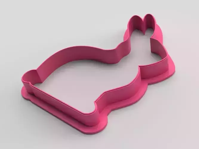 Cookie cutter - Rabbit 4 3D print model