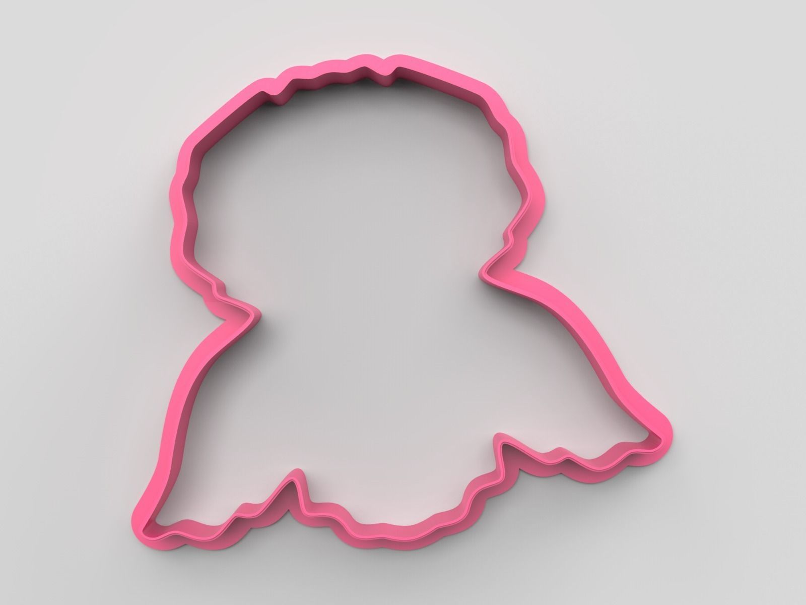 Cookie cutter - Angel 3D print model_1