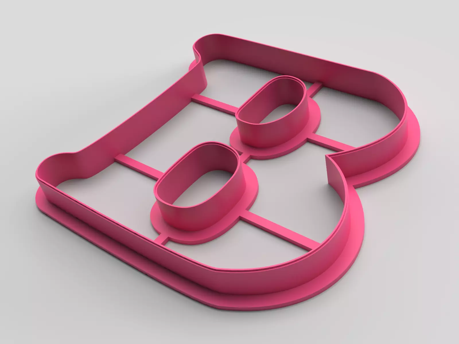 Cookie cutter - Letter B 3D print model