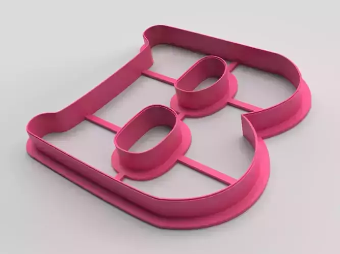 Cookie cutter - Letter B 3D print model