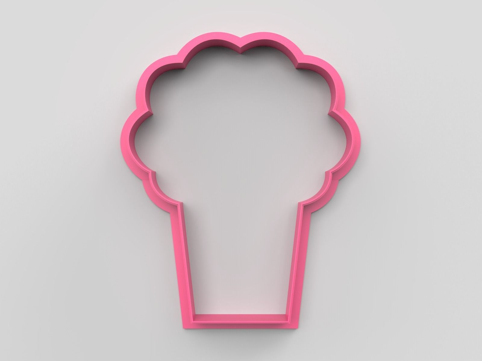 Cookie cutter - Popcorn 3D print model_1