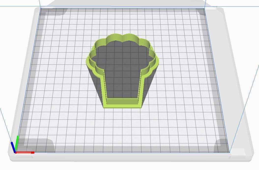 Cookie cutter - Popcorn 3D print model_2