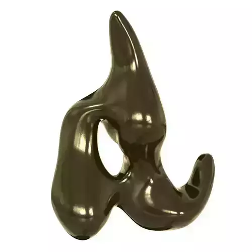 Jean Arp Star in a Dream abstract sculpture 3D model