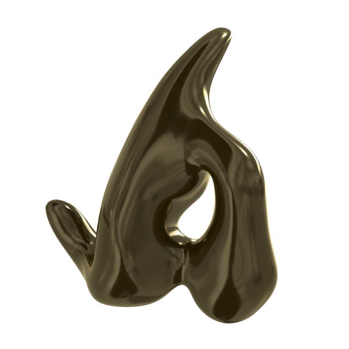 Jean Arp Star in a Dream abstract sculpture 3D model_3