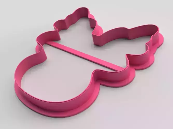 Cookie cutter - Deer head 3D print model