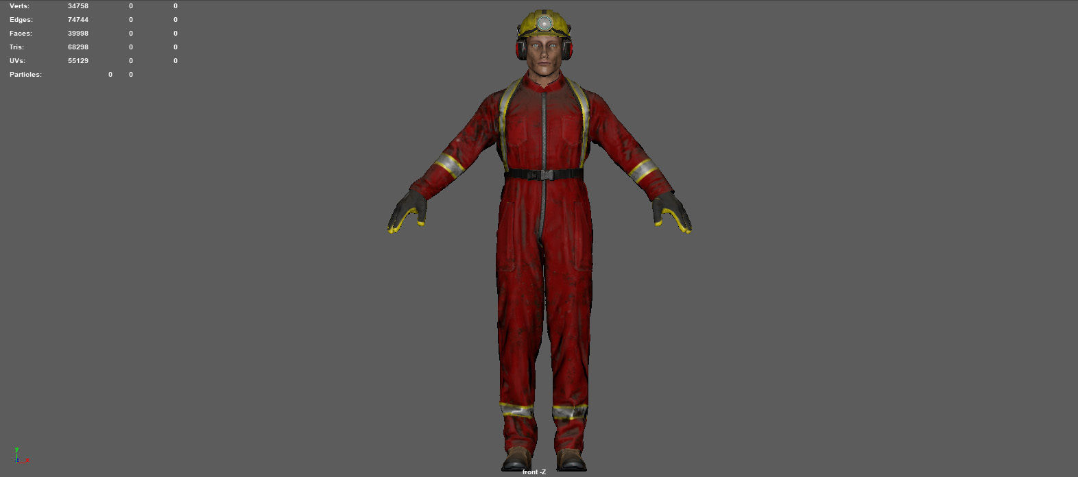MINER MAN 3D model_6