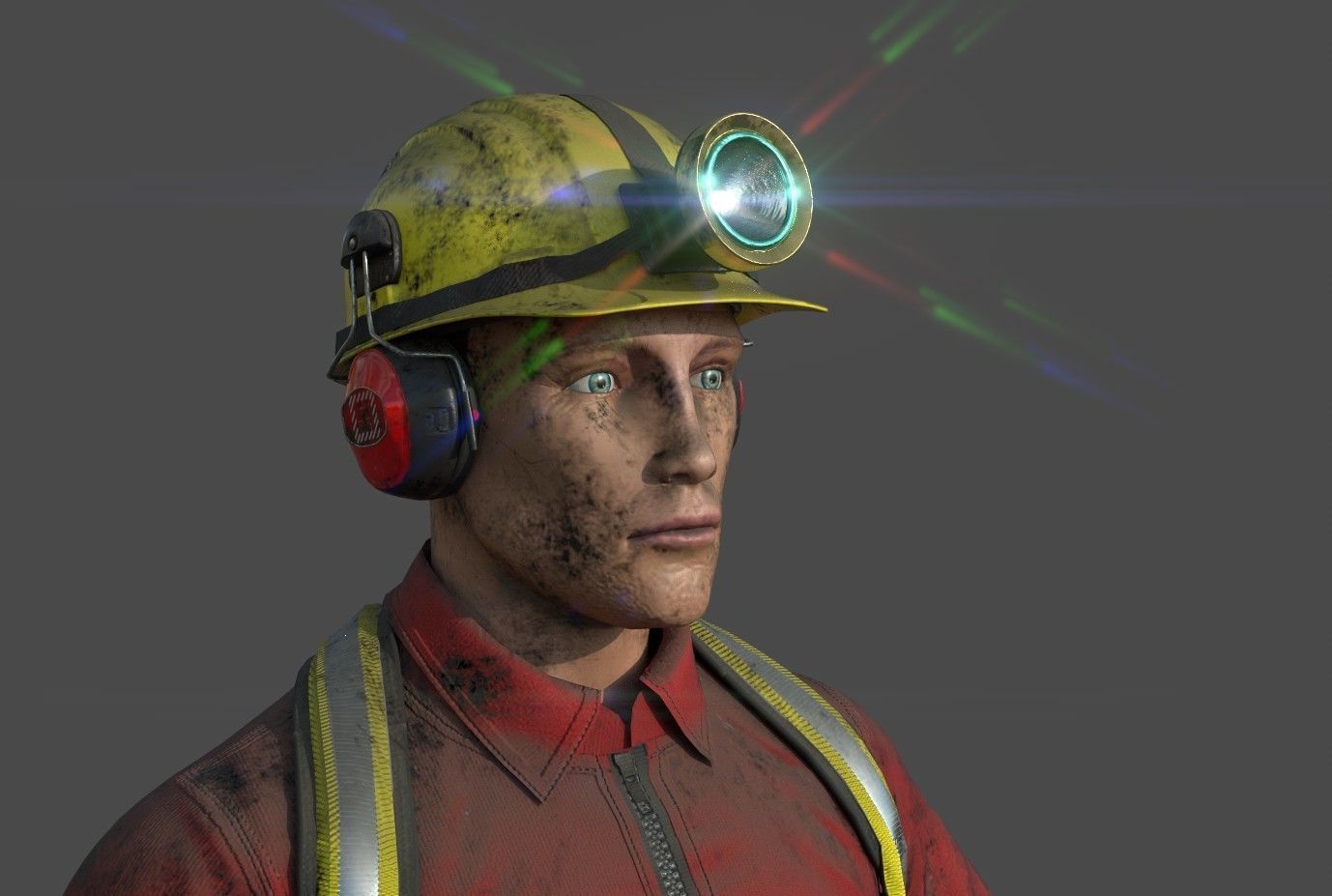 MINER MAN 3D model_3