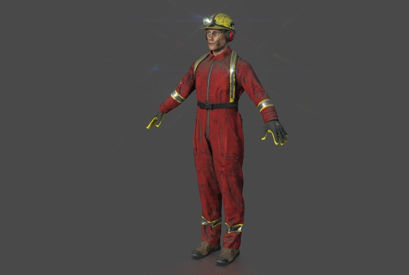MINER MAN 3D model_1