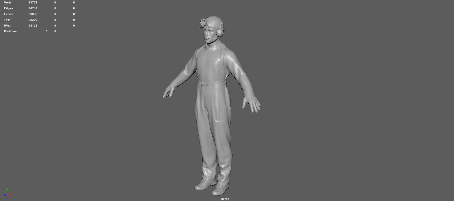 MINER MAN 3D model_8