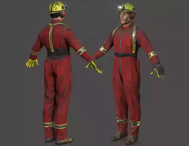 MINER MAN 3D model