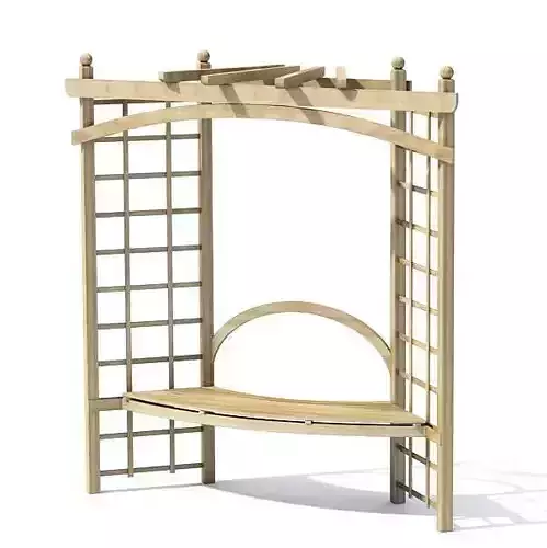 Wooden Garden Seating Alcove