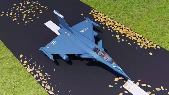 Rafale fighter plane 3D model