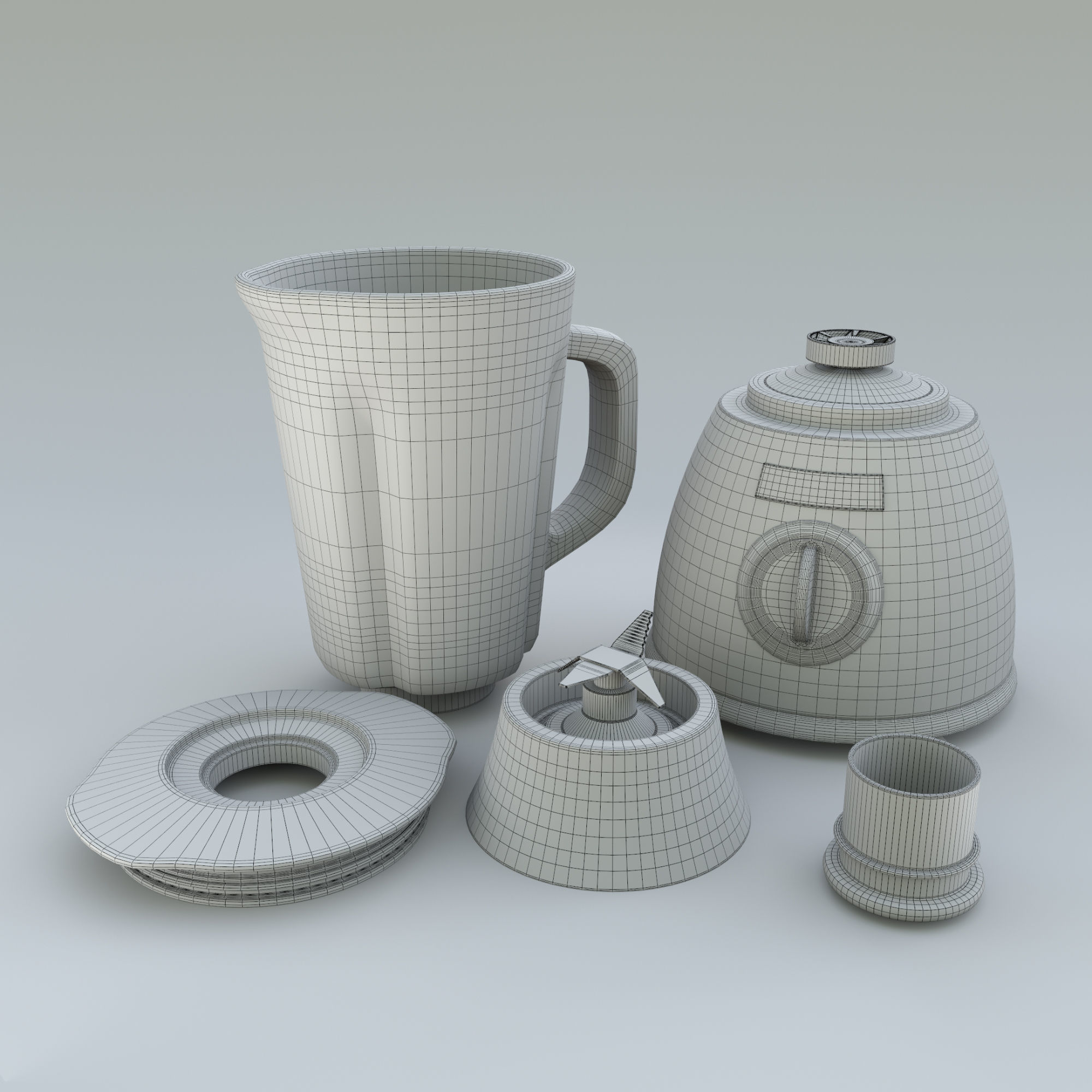 Blender Kitchen 3D model_5