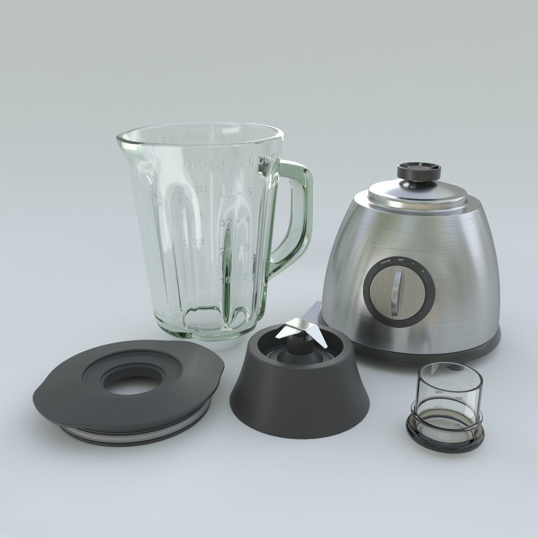 Blender Kitchen 3D model_2
