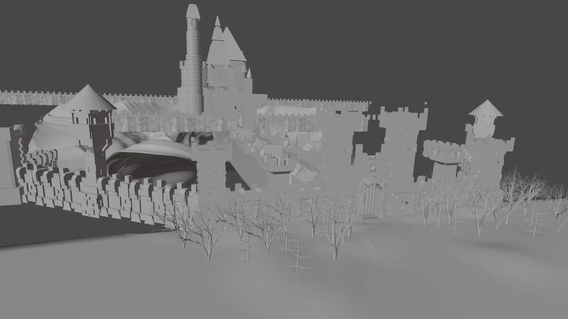 castle harry potter Free 3D model