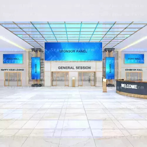 Virtual Lobby 3D model