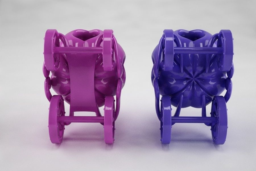 pumpkin carriage  3D print model_5