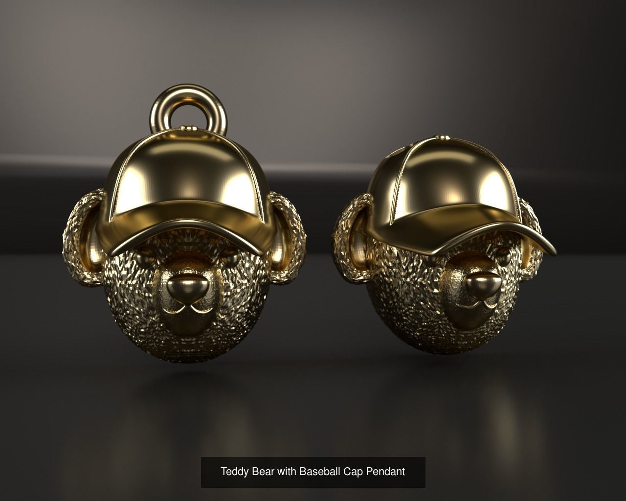 Teddy Bear Pendants Package 3D Model Collection_2