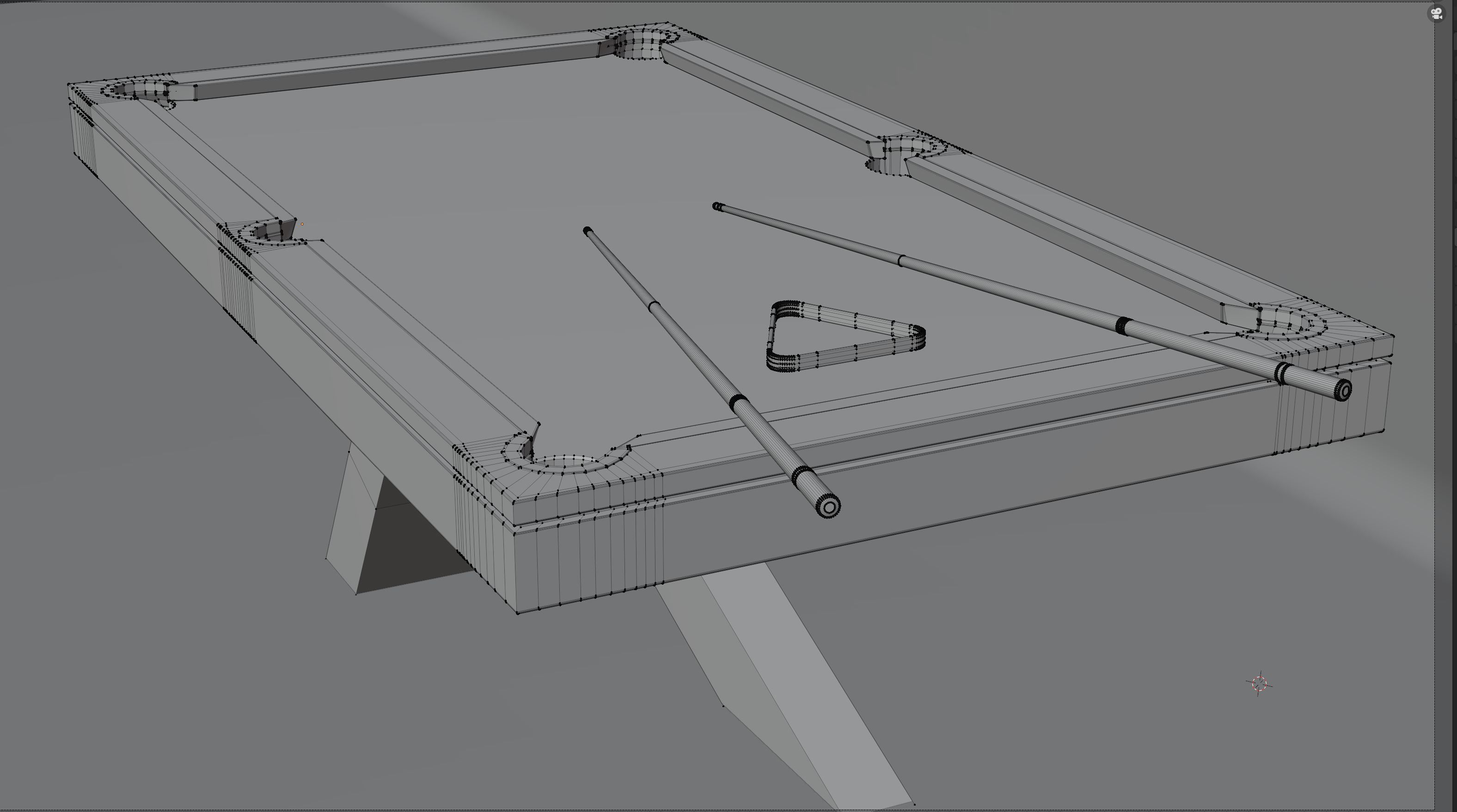 Ekilibrium pool table  Low-poly 3D model_9