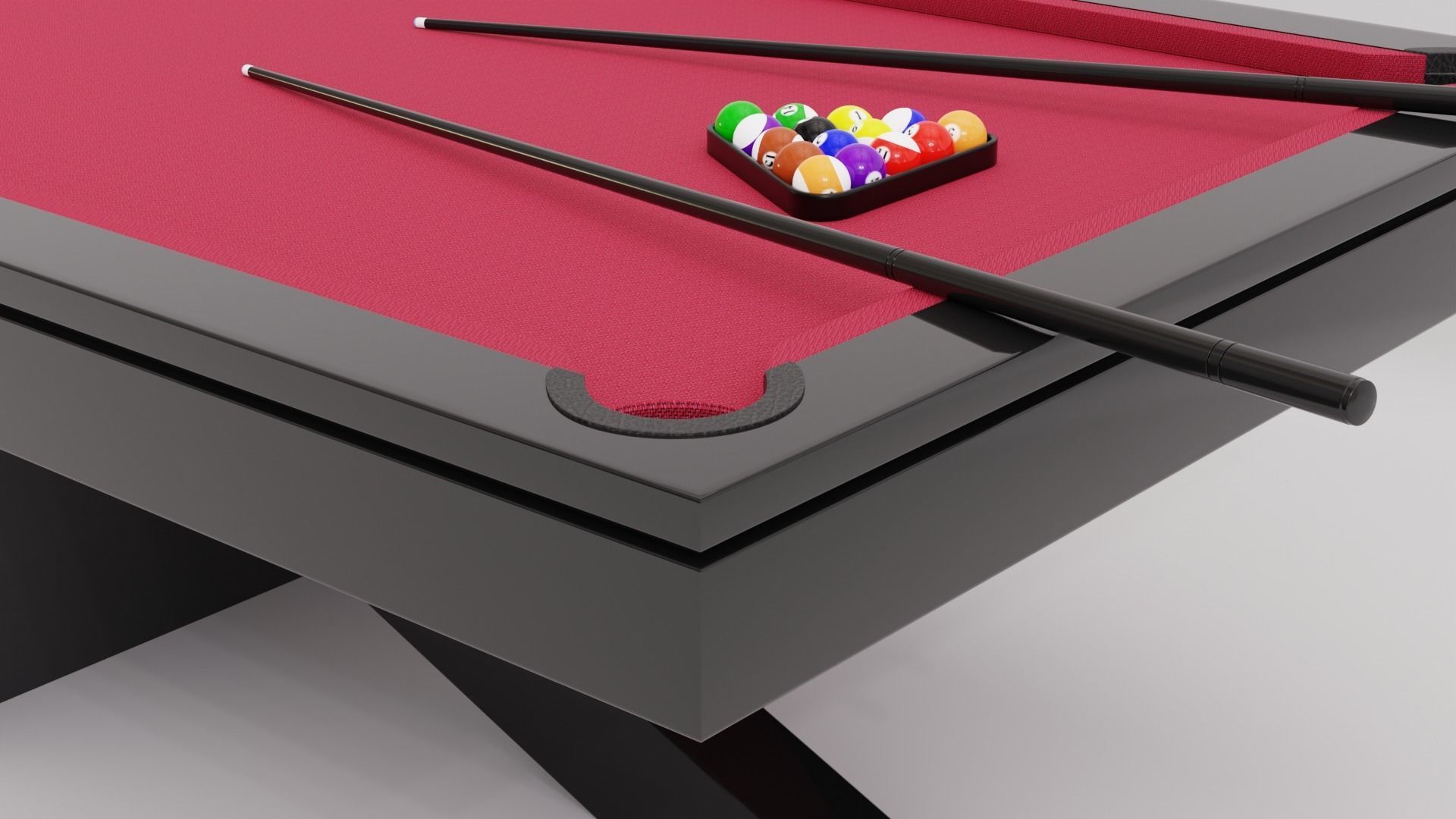 Ekilibrium pool table  Low-poly 3D model_5