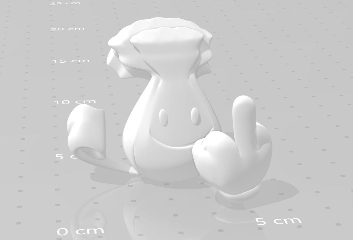 Plants vs Zombies meme  3D print model_5