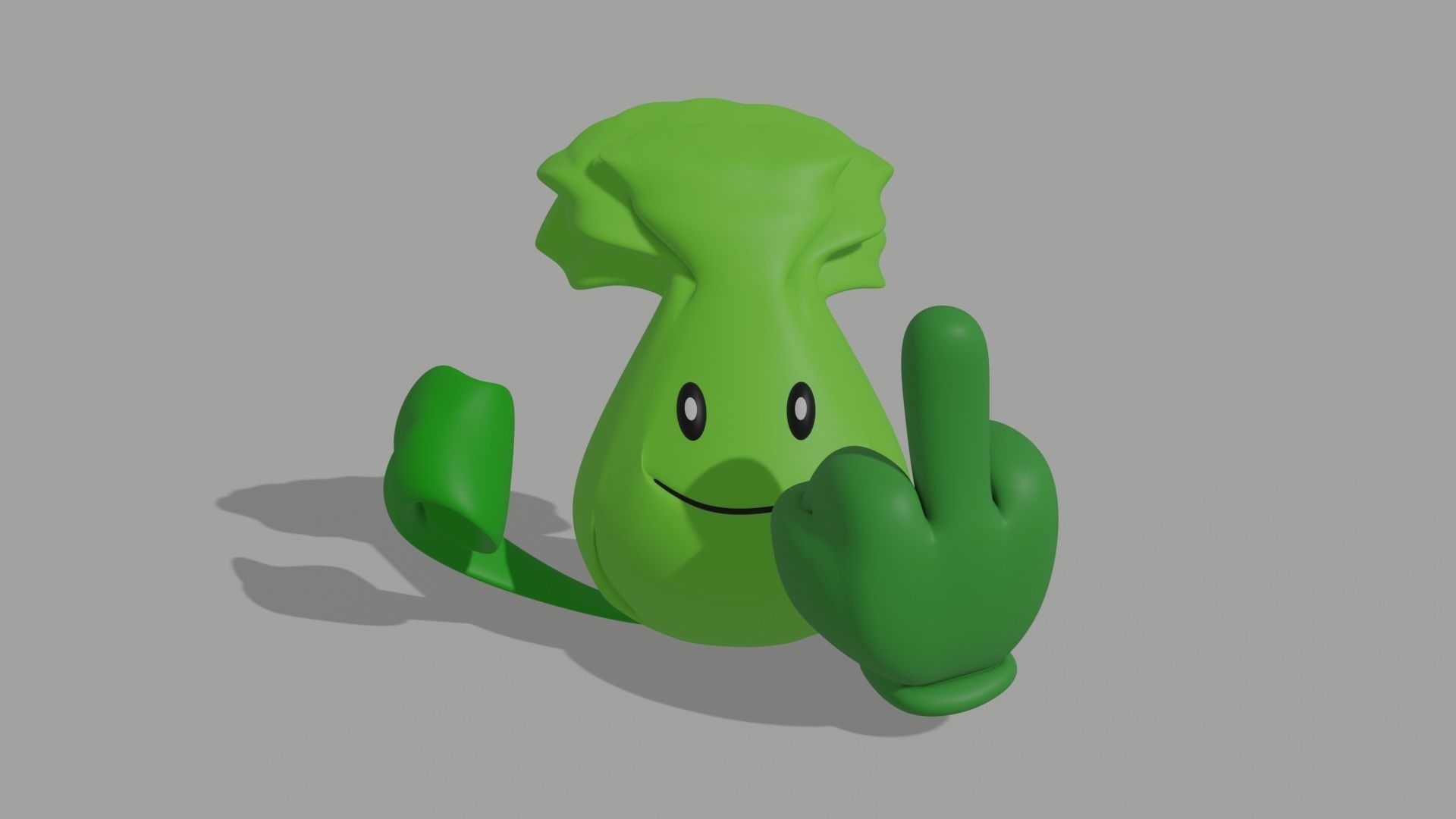 Plants vs Zombies meme  3D print model_2