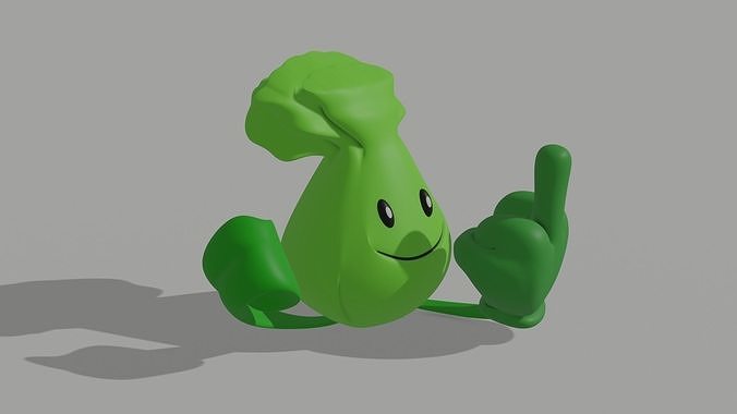 Plants vs Zombies meme  3D print model