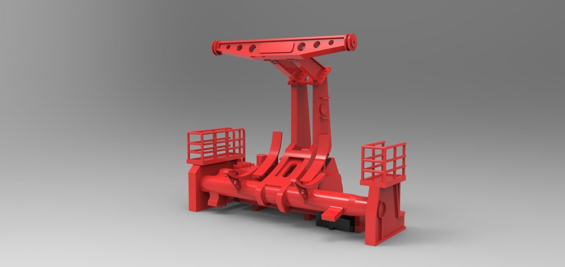 Fender with davit type B 3D print model_2