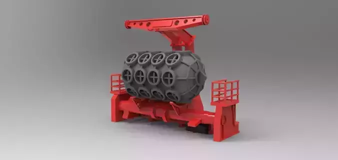Fender with davit type B  3D print model