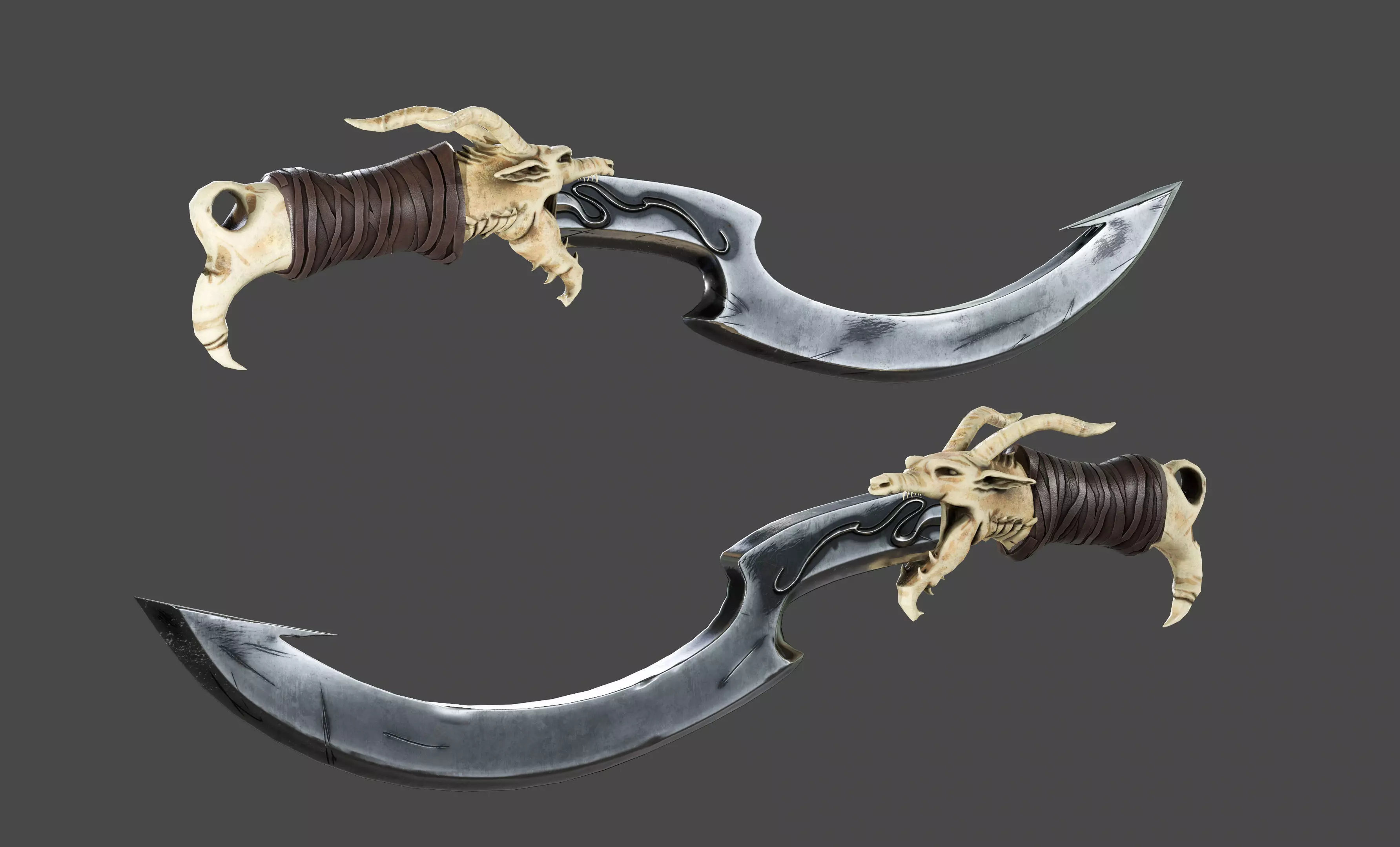 Dragon Sword  Low-poly 3D model_0