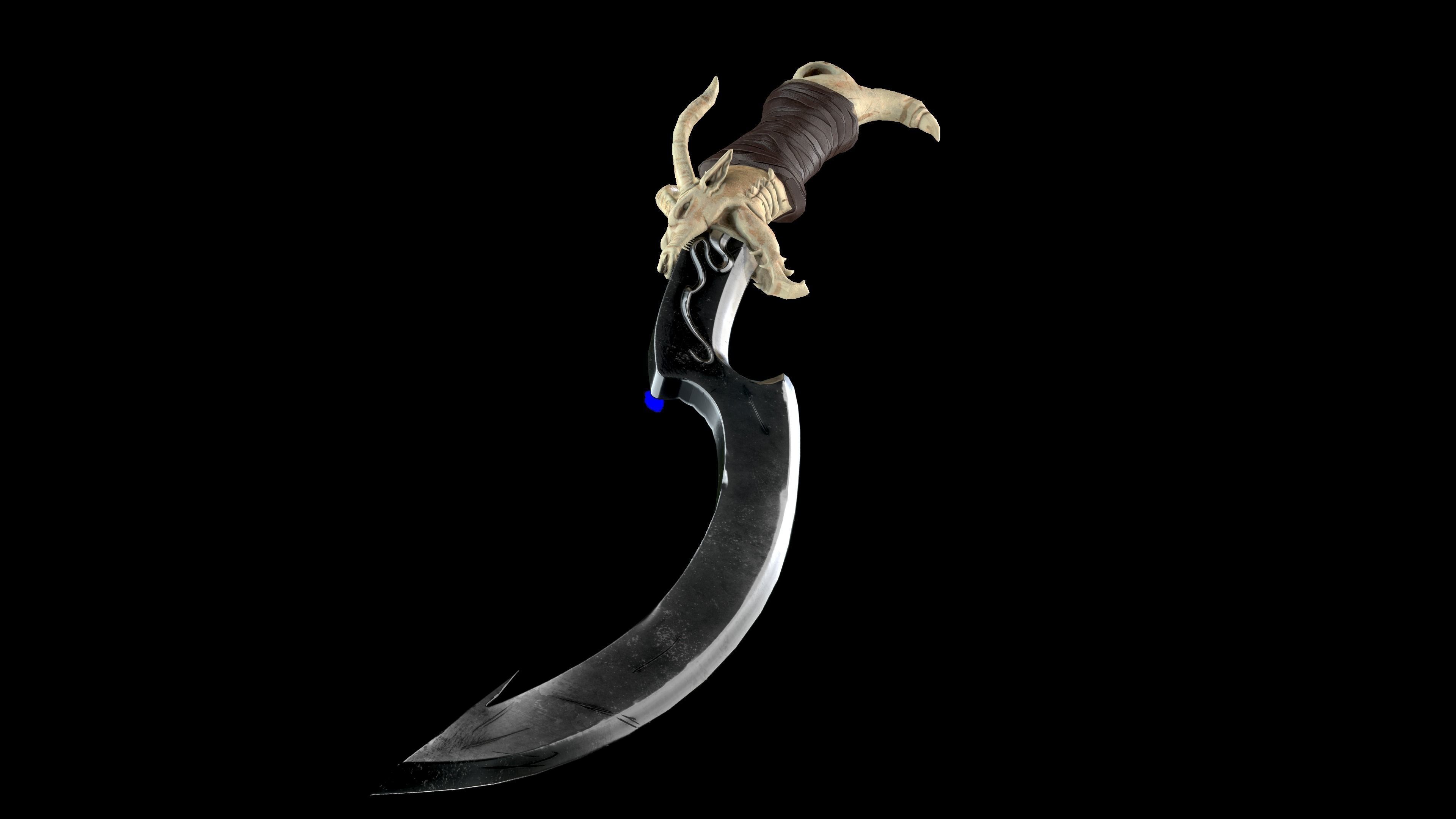 Dragon Sword  Low-poly 3D model_9