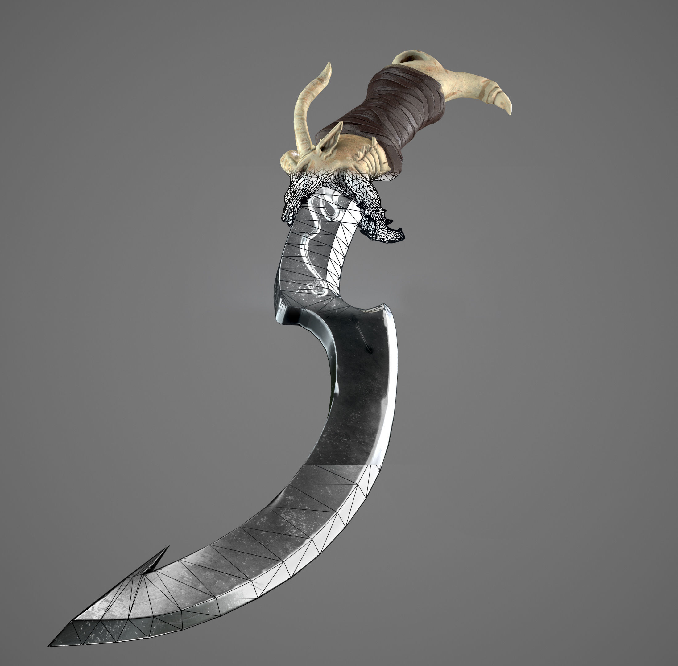 Dragon Sword  Low-poly 3D model_6